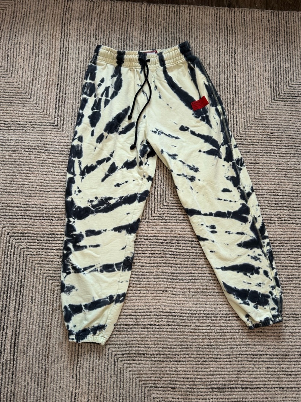 CHNGE Organic Cotton Terry Knit Joggers Sweatpants Heavyweight Tie dye Unisex M
